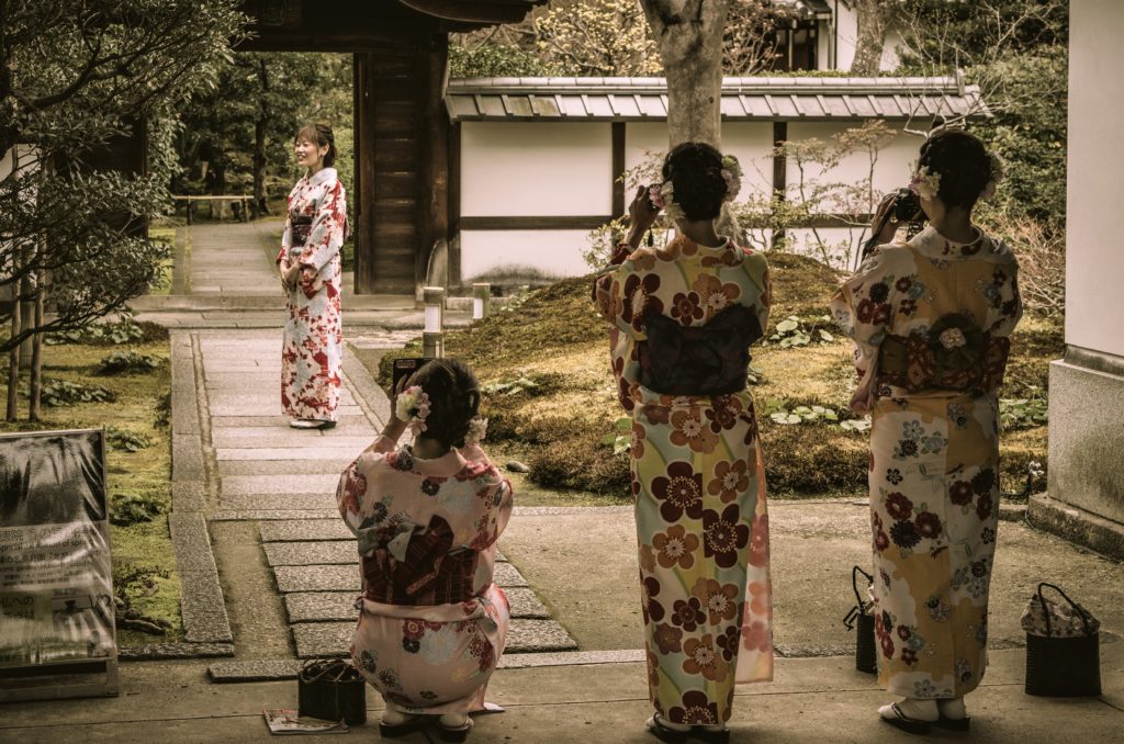 Touristen-Geishas in Kyoto