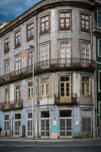 Gekachelte Häuser in Porto, Portugal
